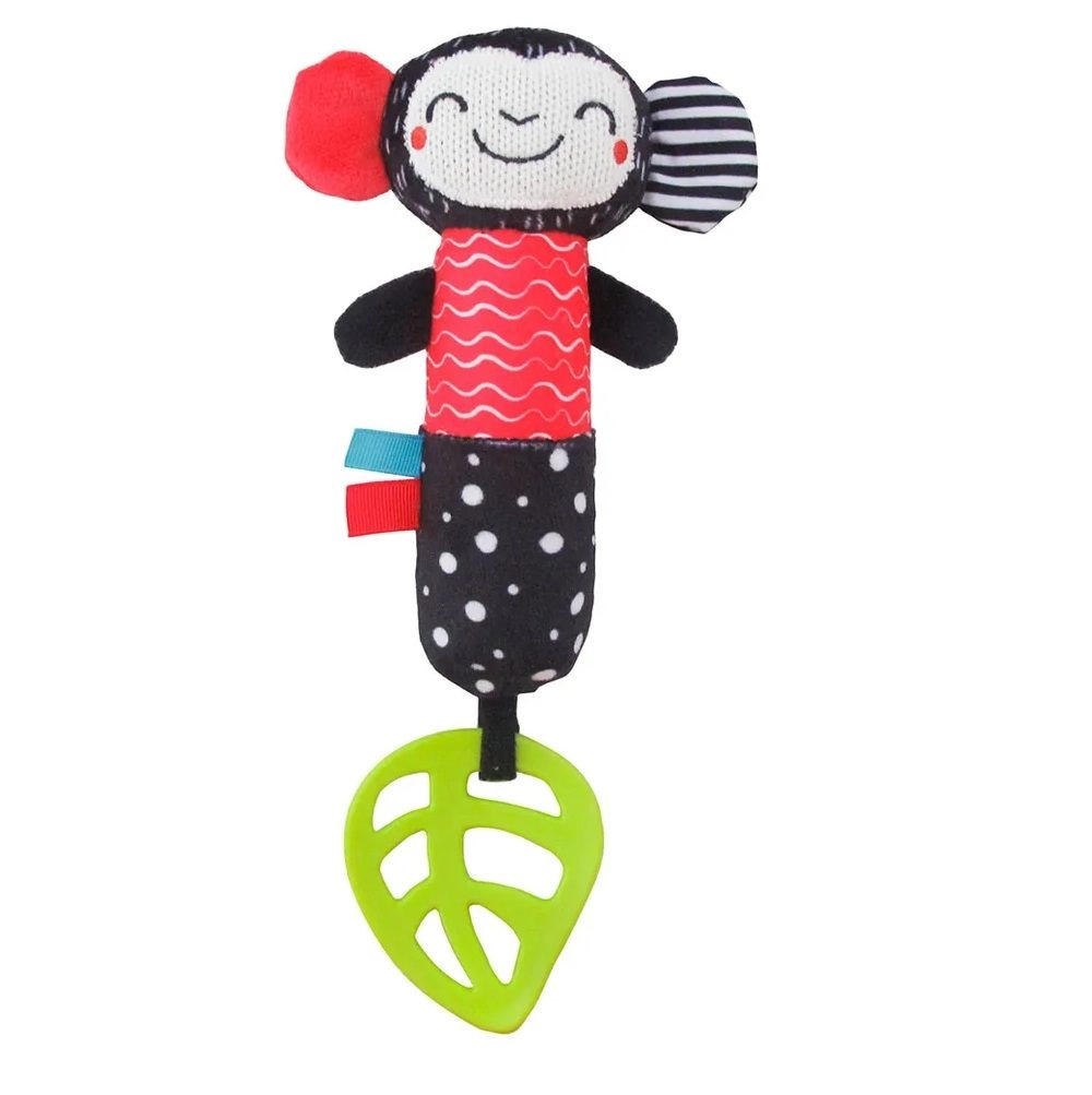 Soft Rattle Plush Toy - 3 to 24 Months fabric