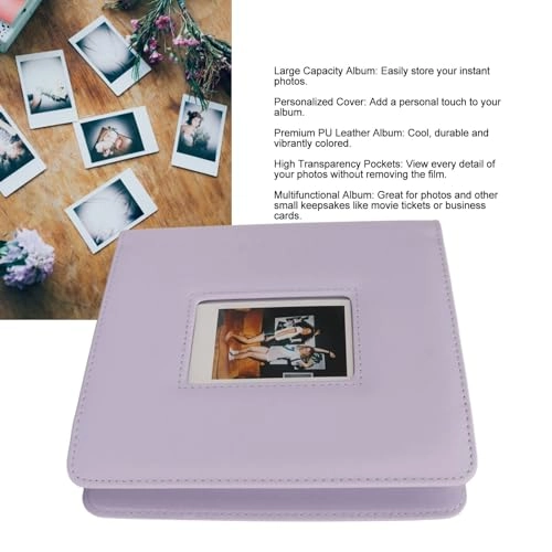 2x3" 288 Pockets PU Leather Photo Album