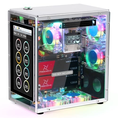 FREENOVE Raspberry Pi 5 NAS Case Kit