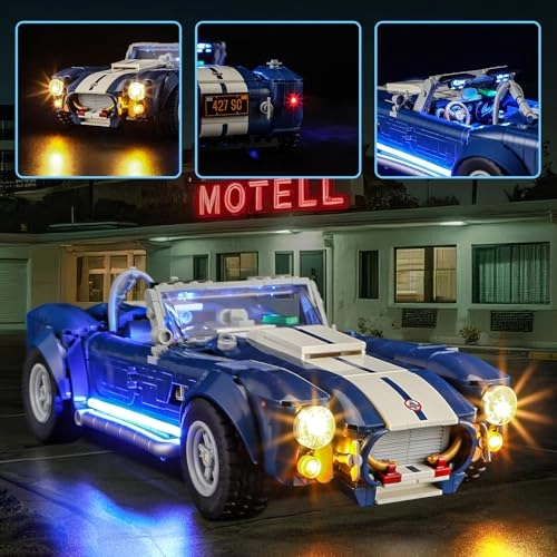 LED Light for LEGO 10357 Icons Shelby Cobra 427 S/C - Plastic