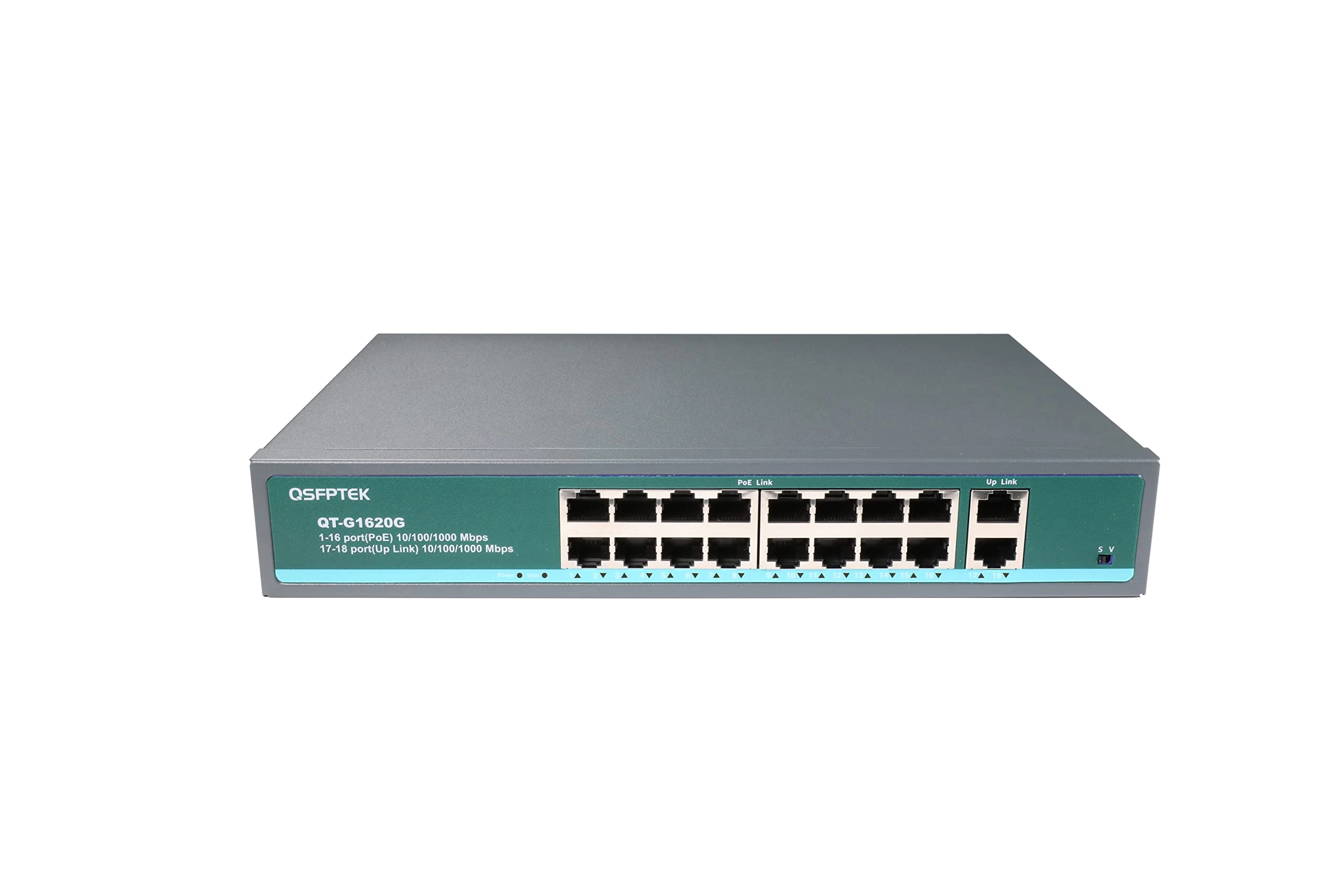 QSFPTEK 18 Port | 16*PoE+ 18-ports