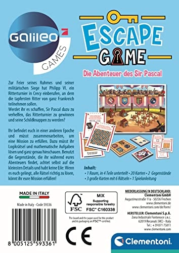 Galileo Escape Game: The Adventures of Sir Pascal (German)