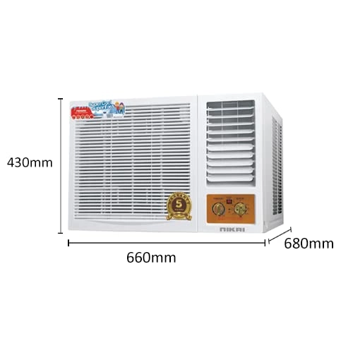 Window Air Conditioner - 1.5 Tons 18000 British Thermal Units