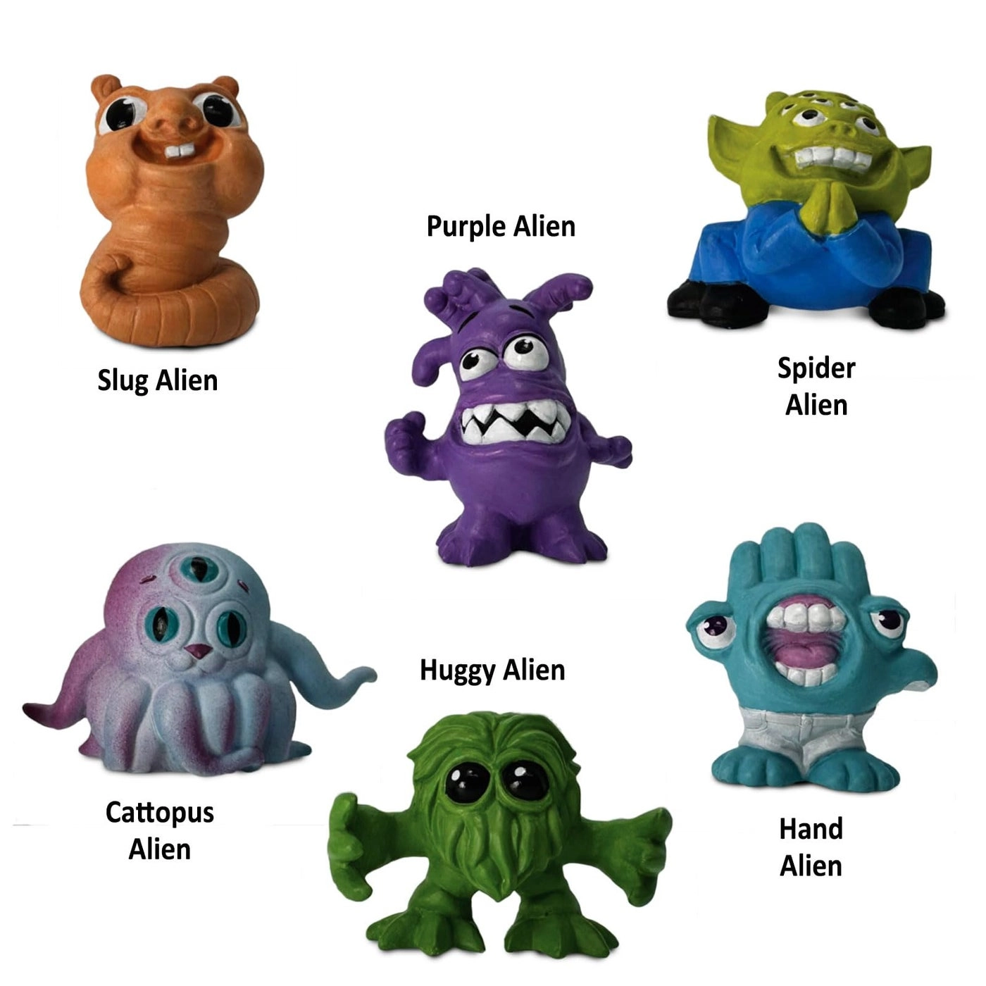 Slug + Purple Spider + Cattopus + Huggy + Hand Aliens - Friendly Aliens