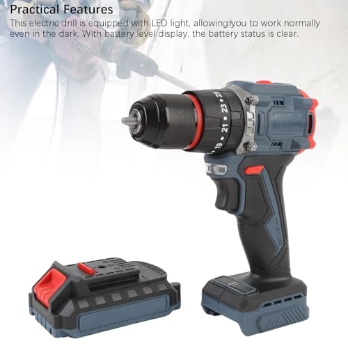 Cordless Drill Kit - 1500RPM Brushless 2000mAh