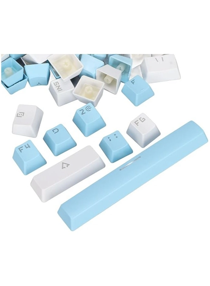 erorex Keycap Computer - Translucent 104/87/61 Key Blue White