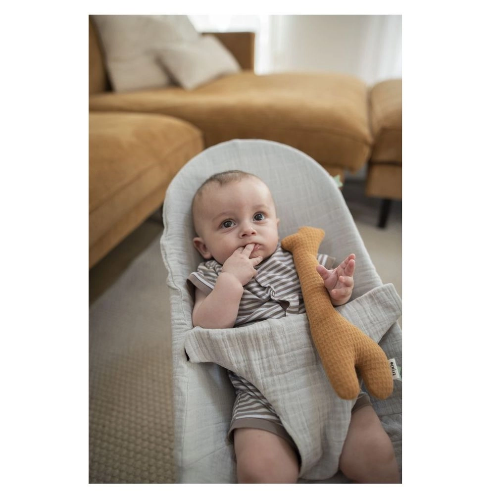 Rattle Giraffe Daring Dino - 0 months 100% organic cotton