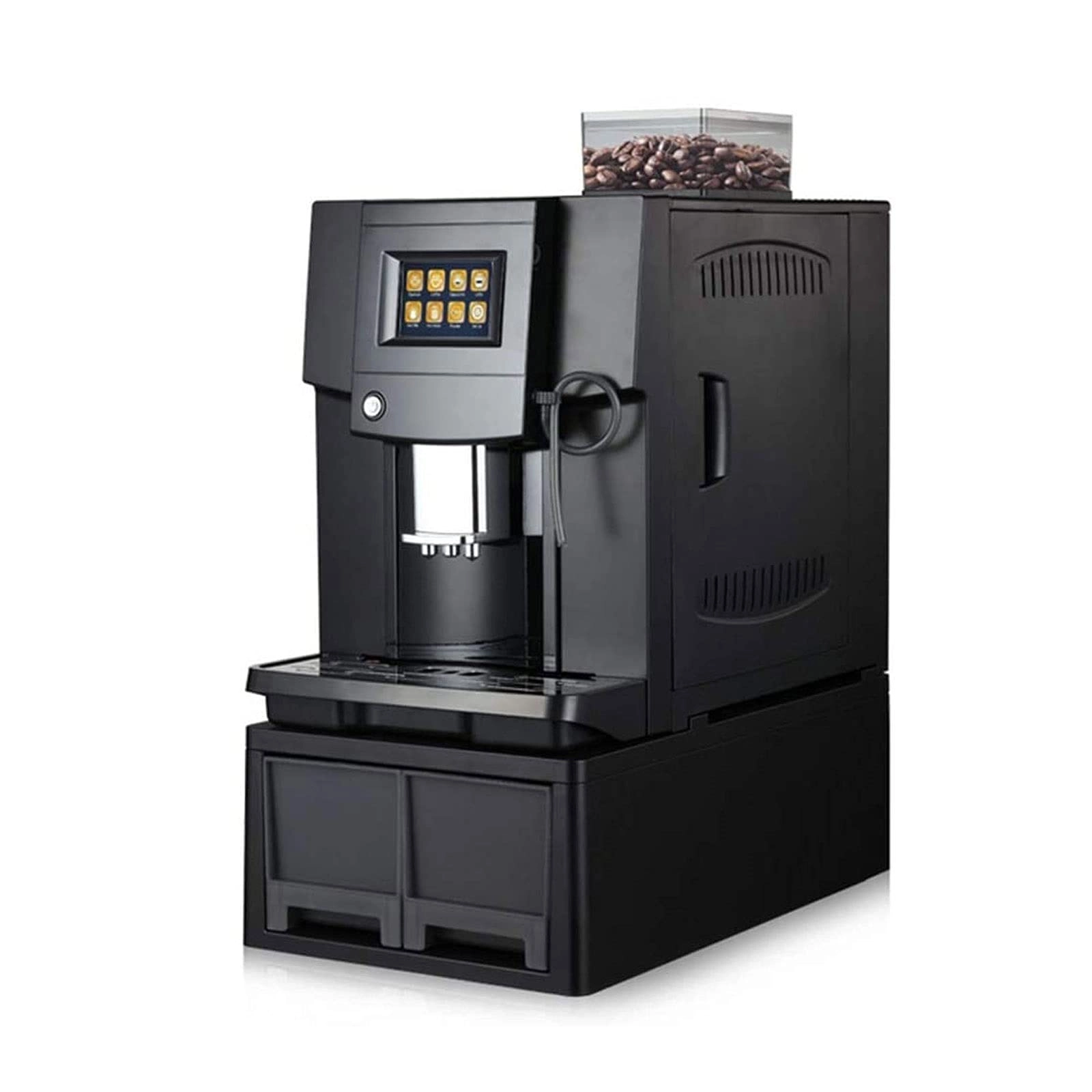 Fully Automatic Espresso Machine - Built-In Burr Grinder Milk Frother