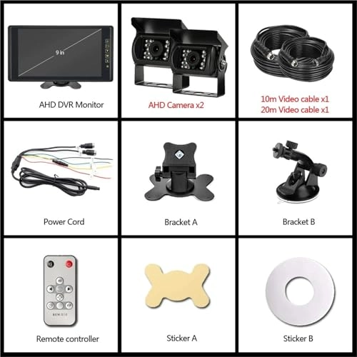 dual lens truck camera kit - Night vision 752*582 pixels