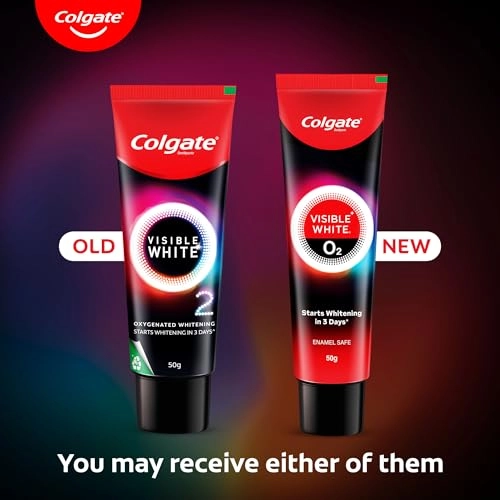 Visible White O2 Peppermint Sparkle Toothpaste Adult 50ml