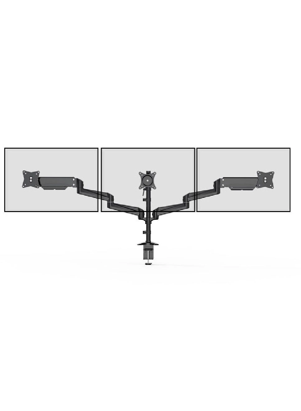 Monitor Mount 3 Monitors - 17-32 Inch
