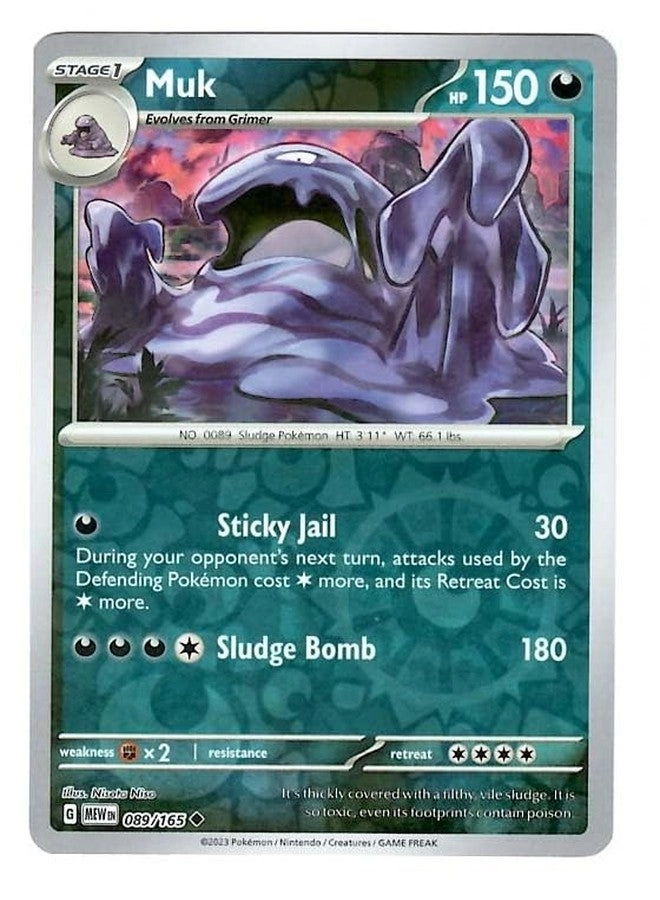 Pokémon Muk 089/165 - Single Card