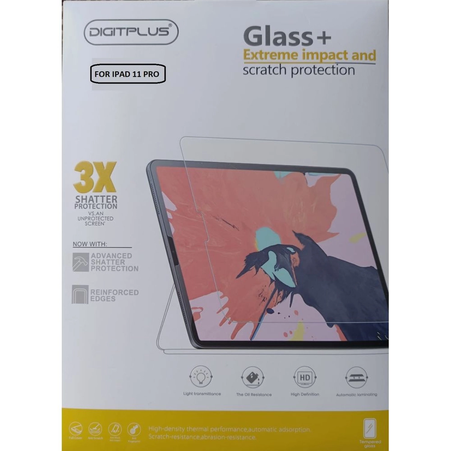 DIGITPLUS Clear Screen Protector for iPad 11 Inch