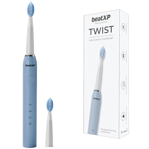 Twist Electric Toothbrush - 20,500 strokes/min 2 Brush Heads 3 Cleaning Modes