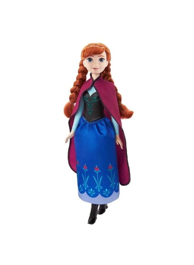 Anna Fashion Doll - 32.5 cm blue and purple travel outfit