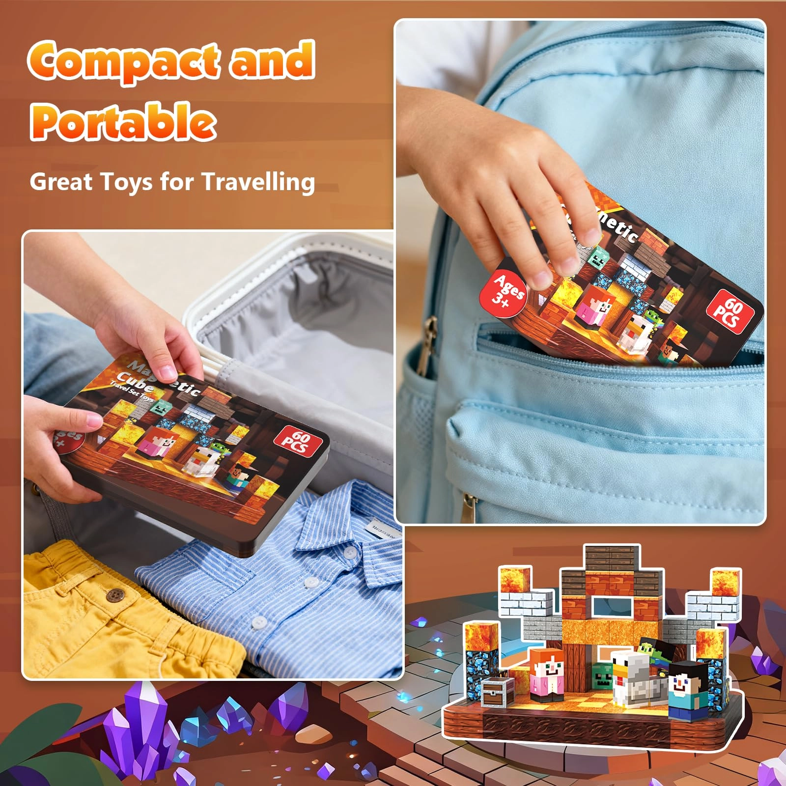 Magnetic Blocks - 60pcs