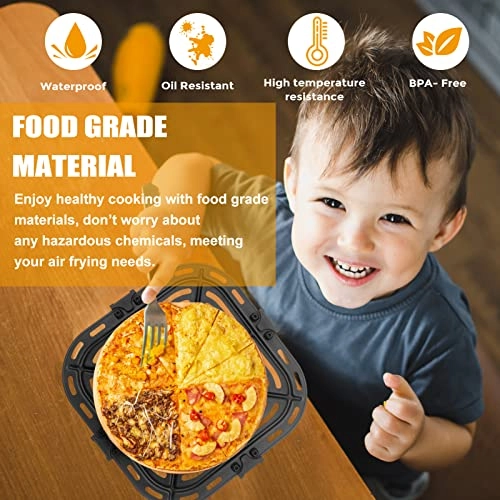 Air Fryer Grill Pan - stainless steel Rubber 1 Air Fryer Grill Plate