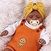 Reborn Baby Doll - 20 Inch Vinyl Cloth Body Black Ages 3+