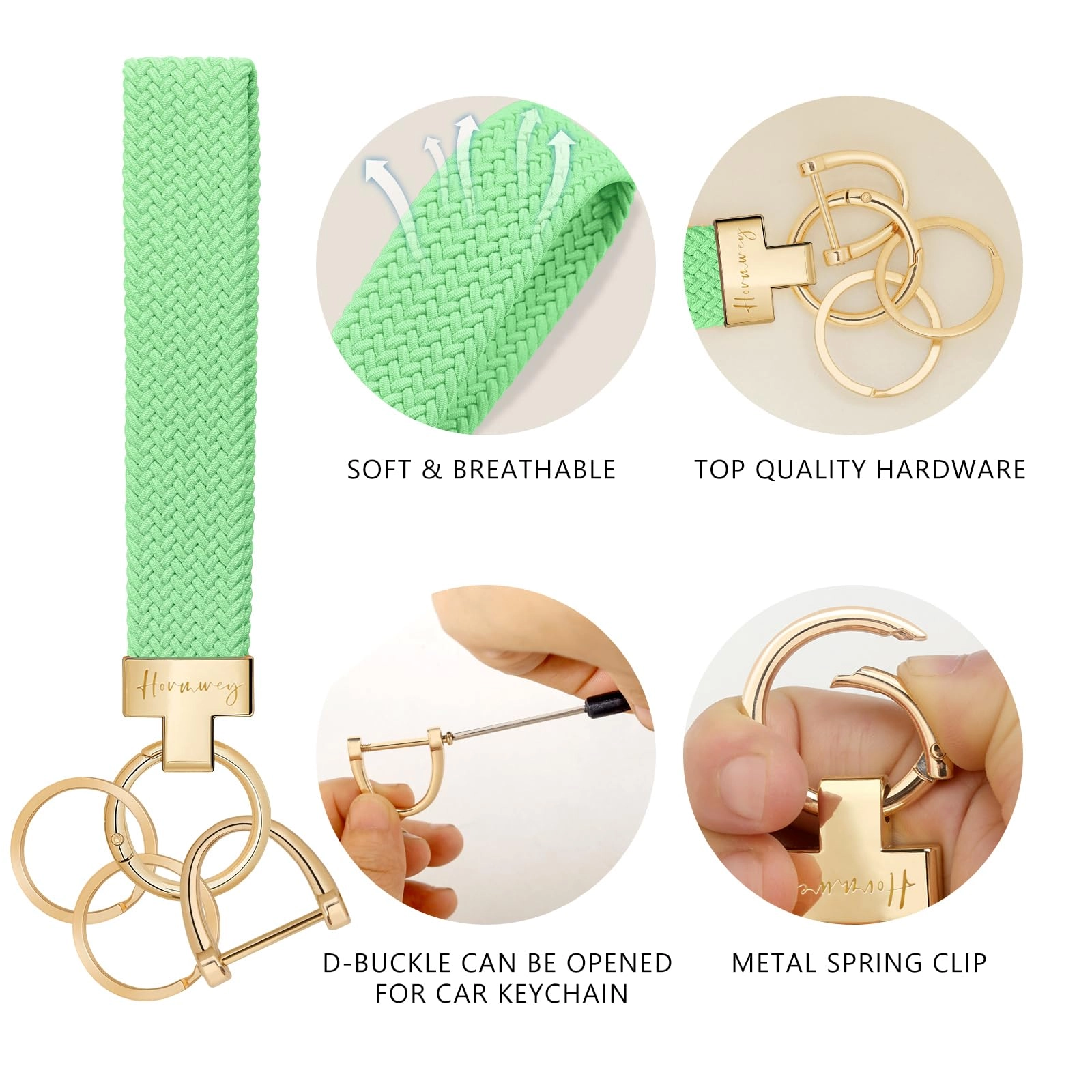 Elastic Wristlet Keychain - Fun