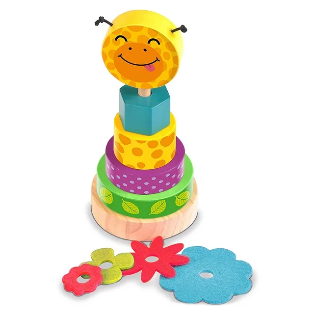 Giraffe Stacking Rings - 1+ 10 Pcs