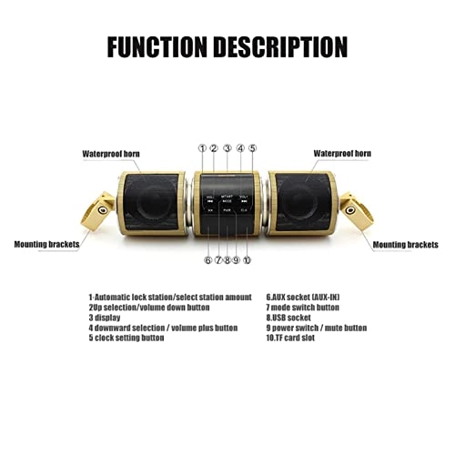 Motorcycle Bluetooth Music Player