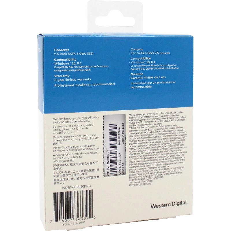 Blue 3D NAND - SATA Internal SSD