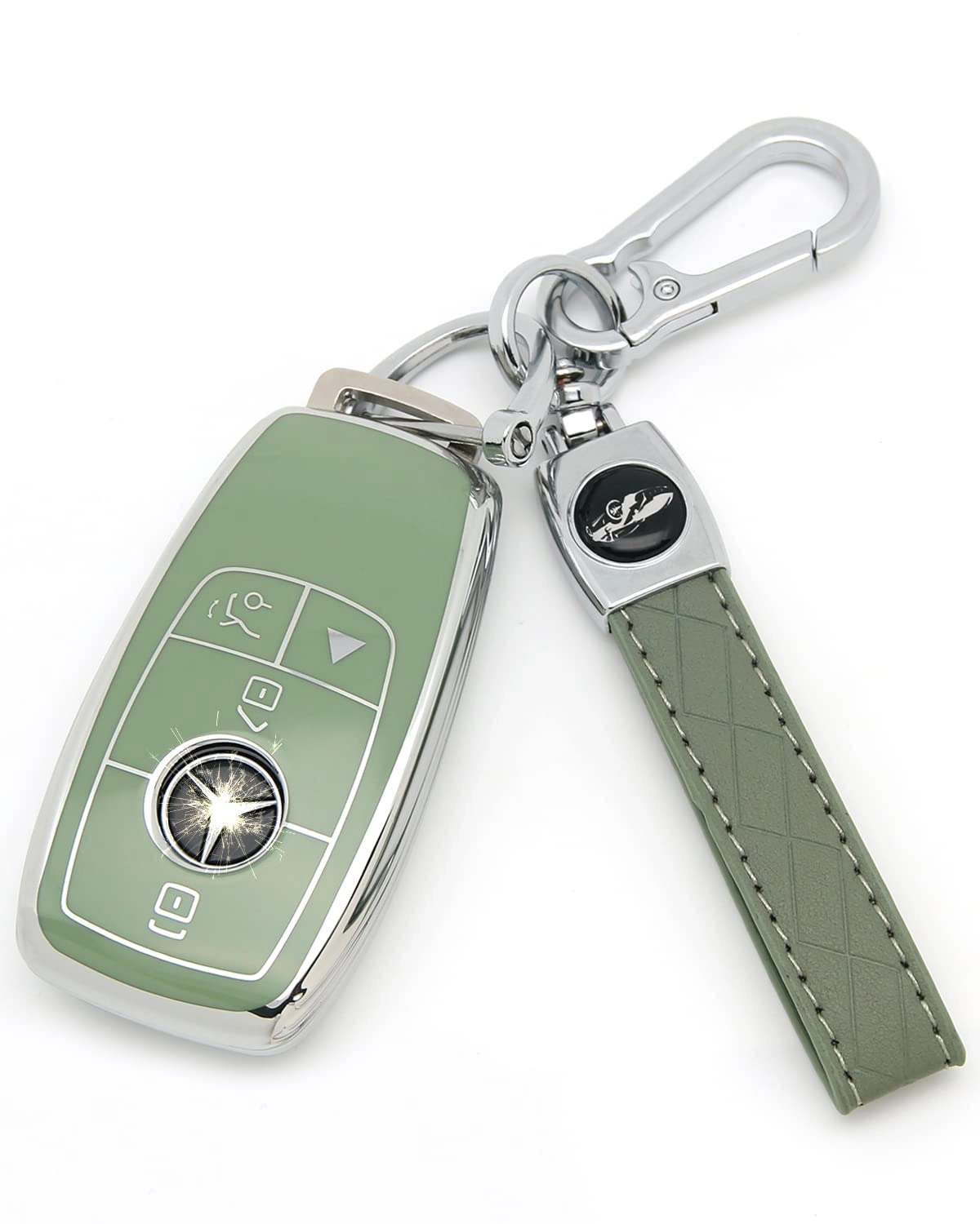 haoyoumei Type B Key Case + Sheepskin Metal Key Chain - Car,Shape