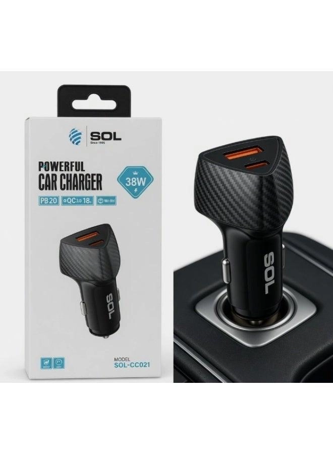 Car Charger - PD 20W QC 3.0 38W