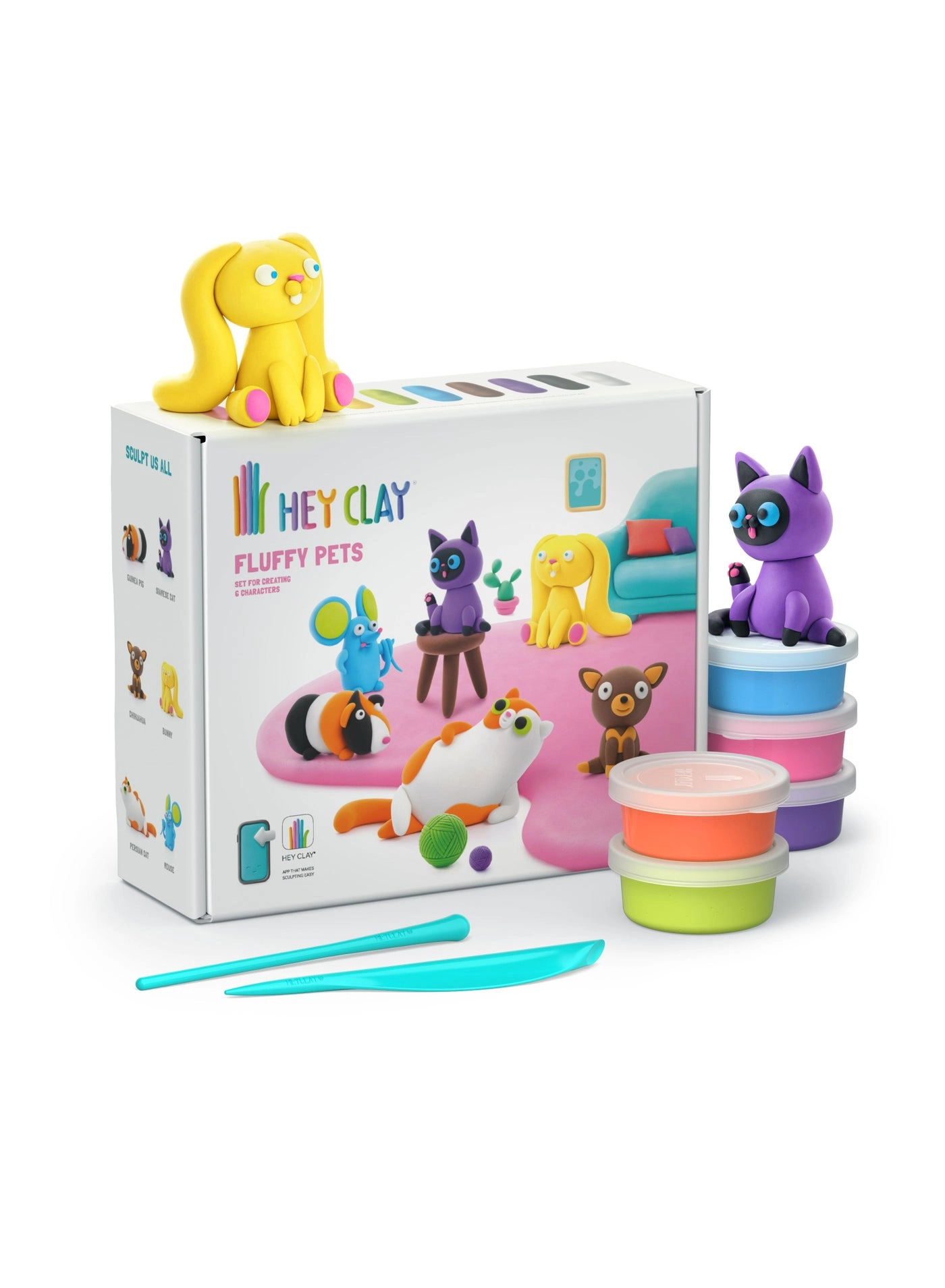 Fluffy Pets Clay Kit - 3+ years 15 pcs
