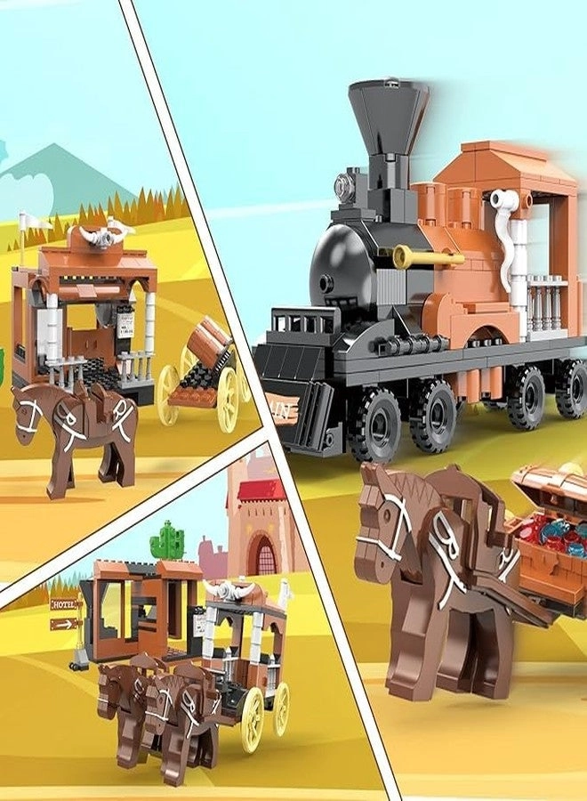 3in1 Train Horse Carriage - Western Cowboy