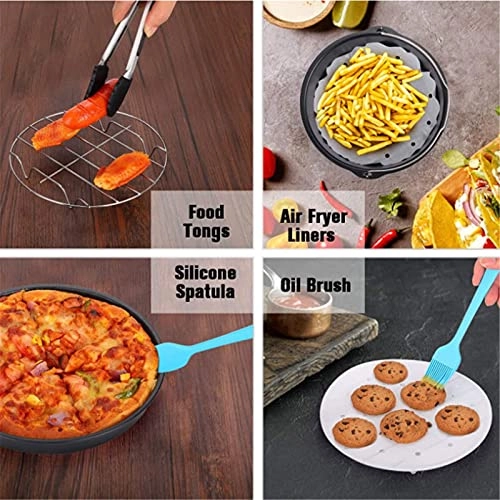 Air Fryer Kit - Metal+carbon steel+stainless steel 12pcs