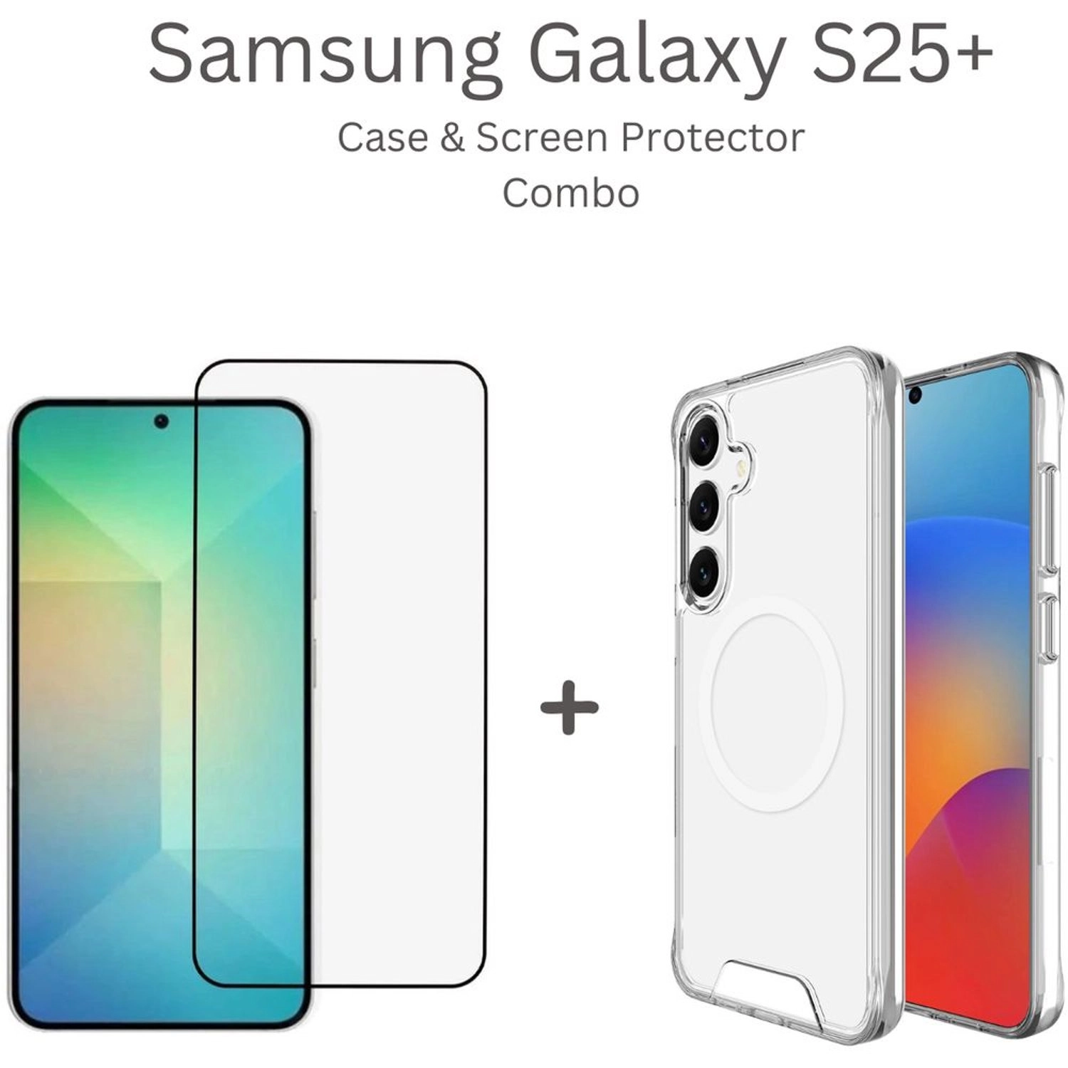 glassology Clear Screen Protector + Back Protector for Samsung Galaxy S25 Plus