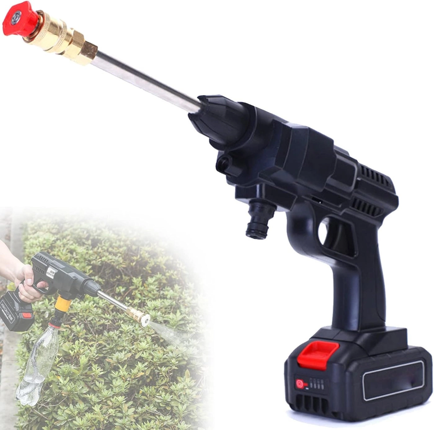 Cordless Electric Pressure Washer - 50Bar 20000mAh Foam Generator