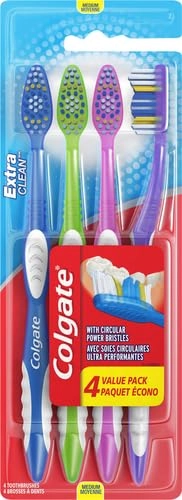 Extra Clean Full Head Toothbrush - Medium 4-Piece Pack