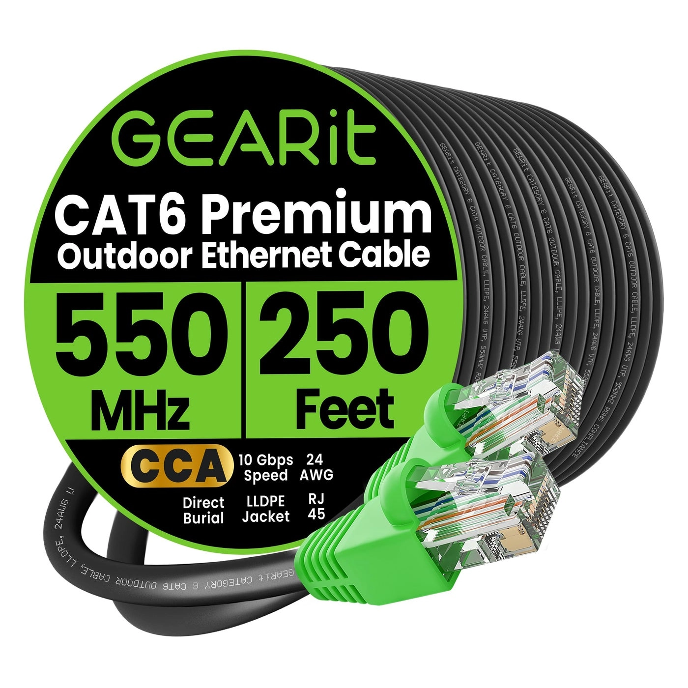 GEARit Cat6 Ethernet Cable - 250ft