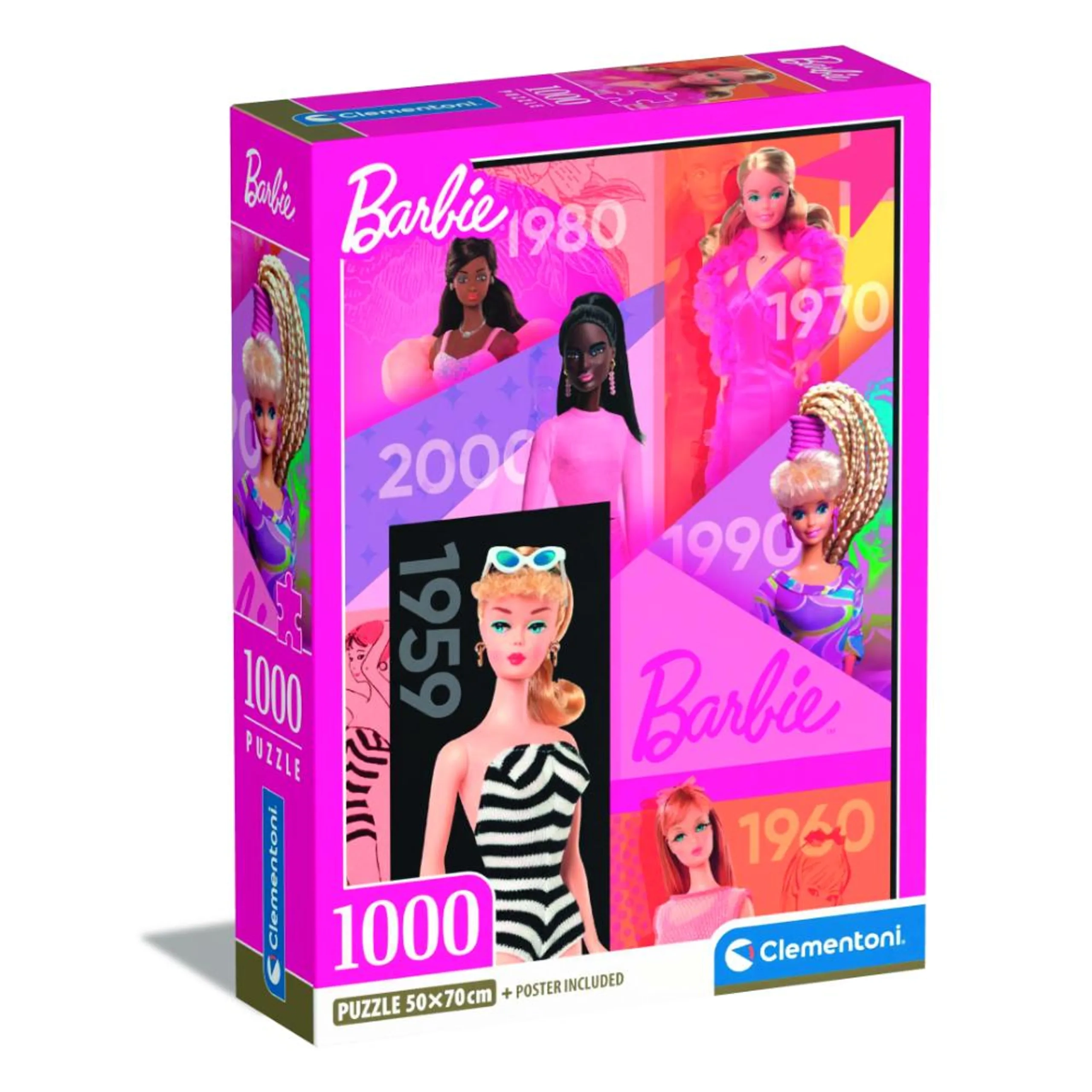 Clementoni Barbie 65Yrs Poster Puzzle (39806) - 1000 pcs