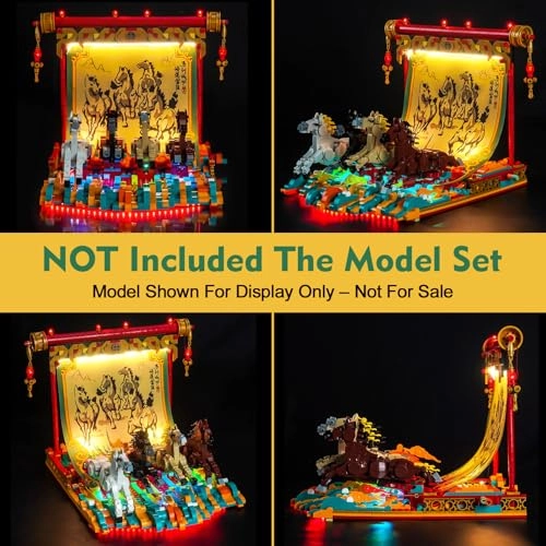 Light Kit - Compatible with LEGO 80119 Galloping Horse Canvas RC Version