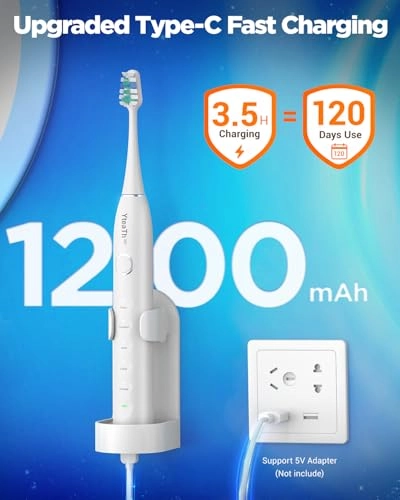 Y08U - 8 Brush Heads 120 Days Battery Life USB C