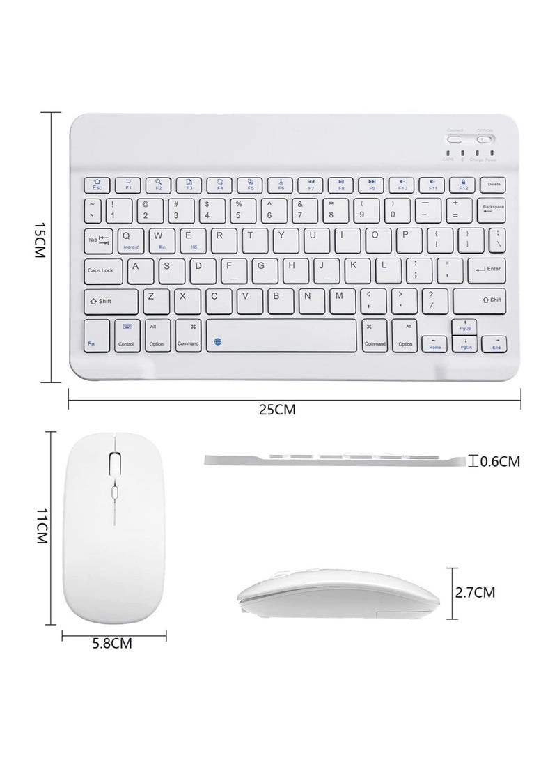 Ultra-Slim Bluetooth Keyboard + Bluetooth Mouse
