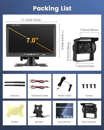 Wireless Reversing Camera Kit - Night Vision Wireless 1080P