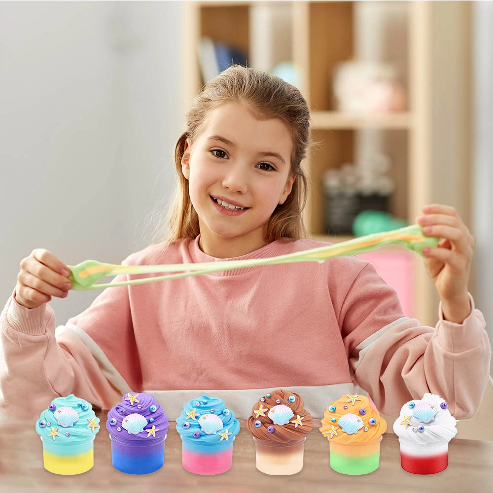 Fluffy Butter Slime Kit - 6+ 6 pieces