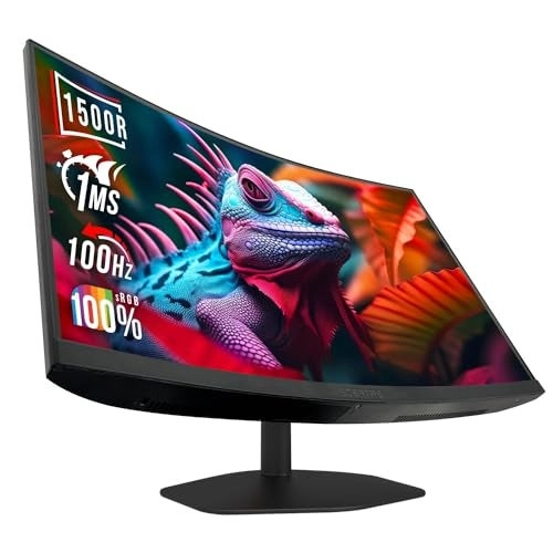 Sceptre C275W-FW100T - 27-inch Curved 1500R 100Hz 1ms HDMI X2 DisplayPort 100% sRGB Build-in Speakers