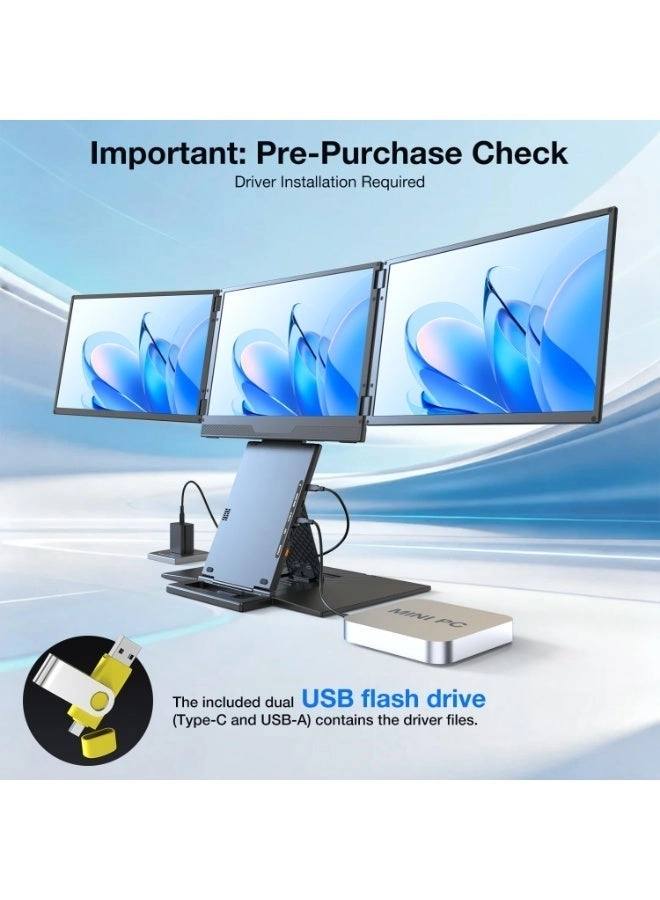 Quad Laptop Screen Extender - 1920 × 1200 15.3 in