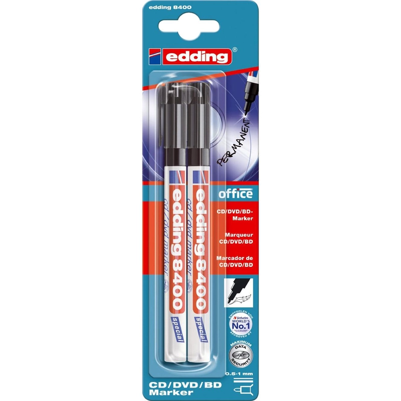 Edding 8400 - Black Round Tip