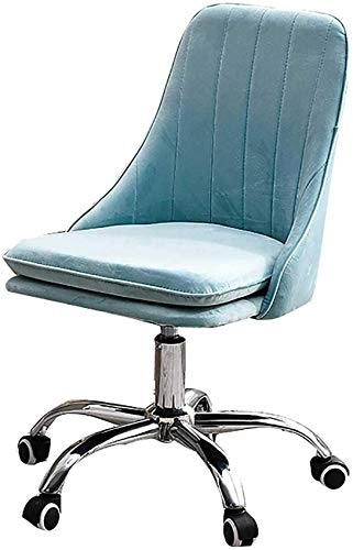 Velvet Task Chair - Adjustable Swivel Rolling Purple