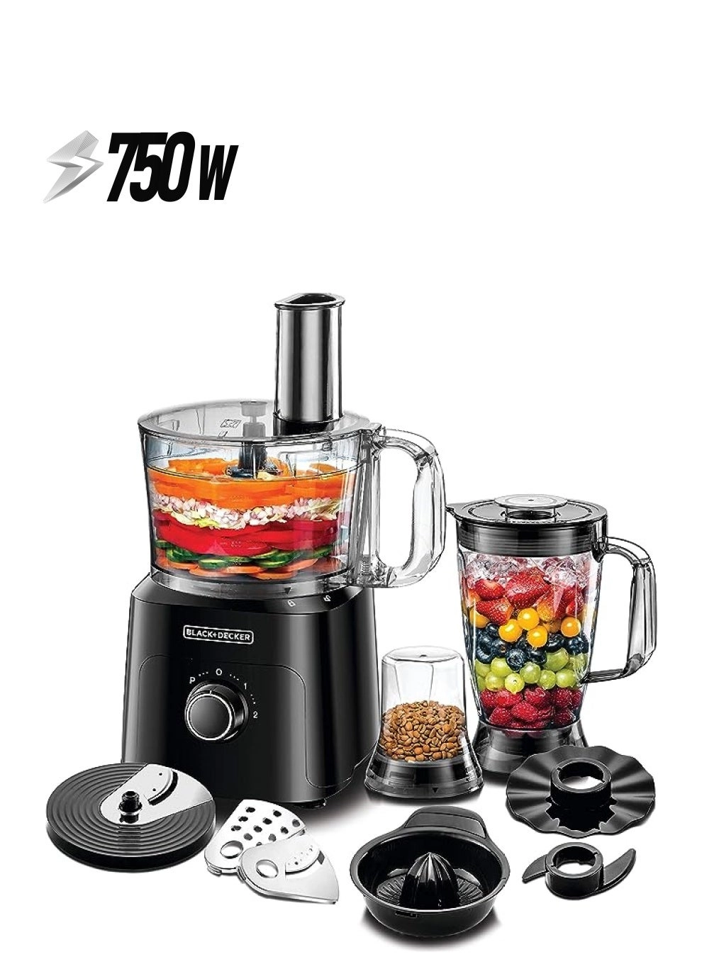 Black & Decker Food Processor - 2L 750W