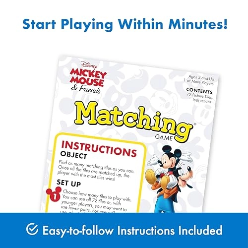 Disney Classic Characters Matching Game - 3-5