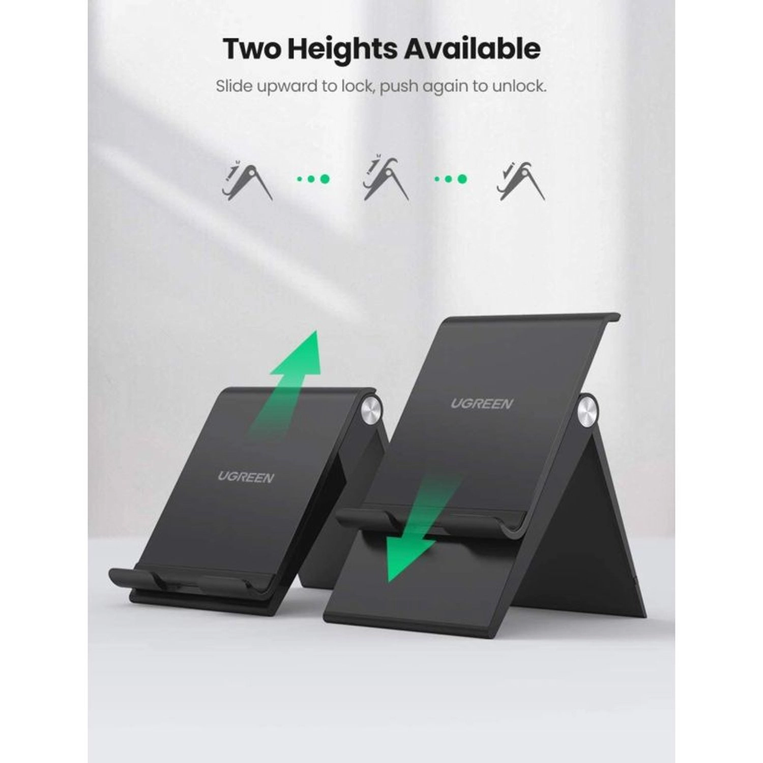 Mobile Stand - Two Heights Multi-Angle Fits 4.7 to 7.9 Inch Smartphones