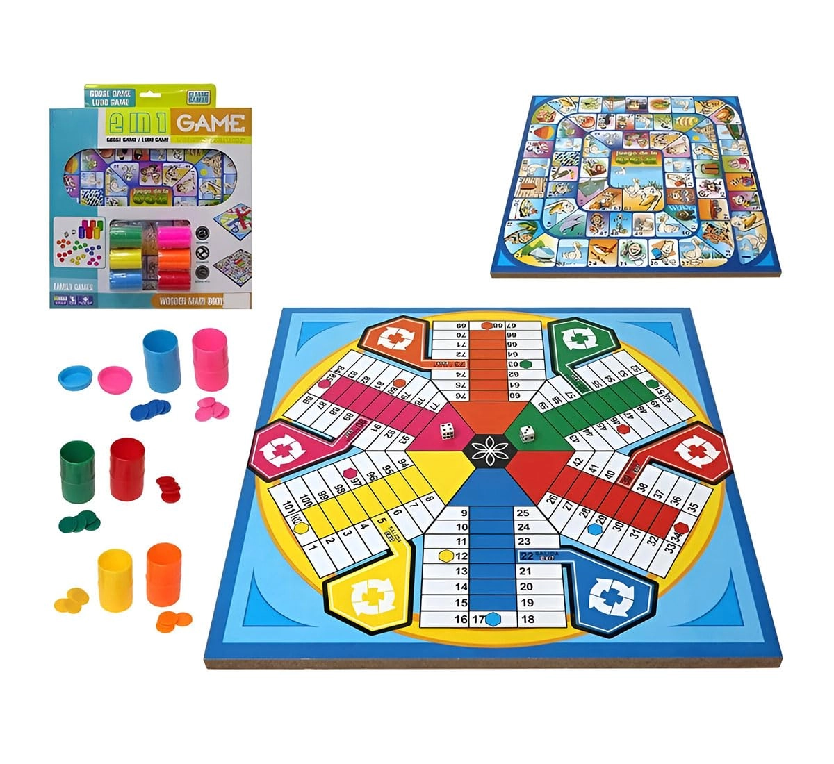 Genrico Parchis and Goose - Reversible 2 in 1