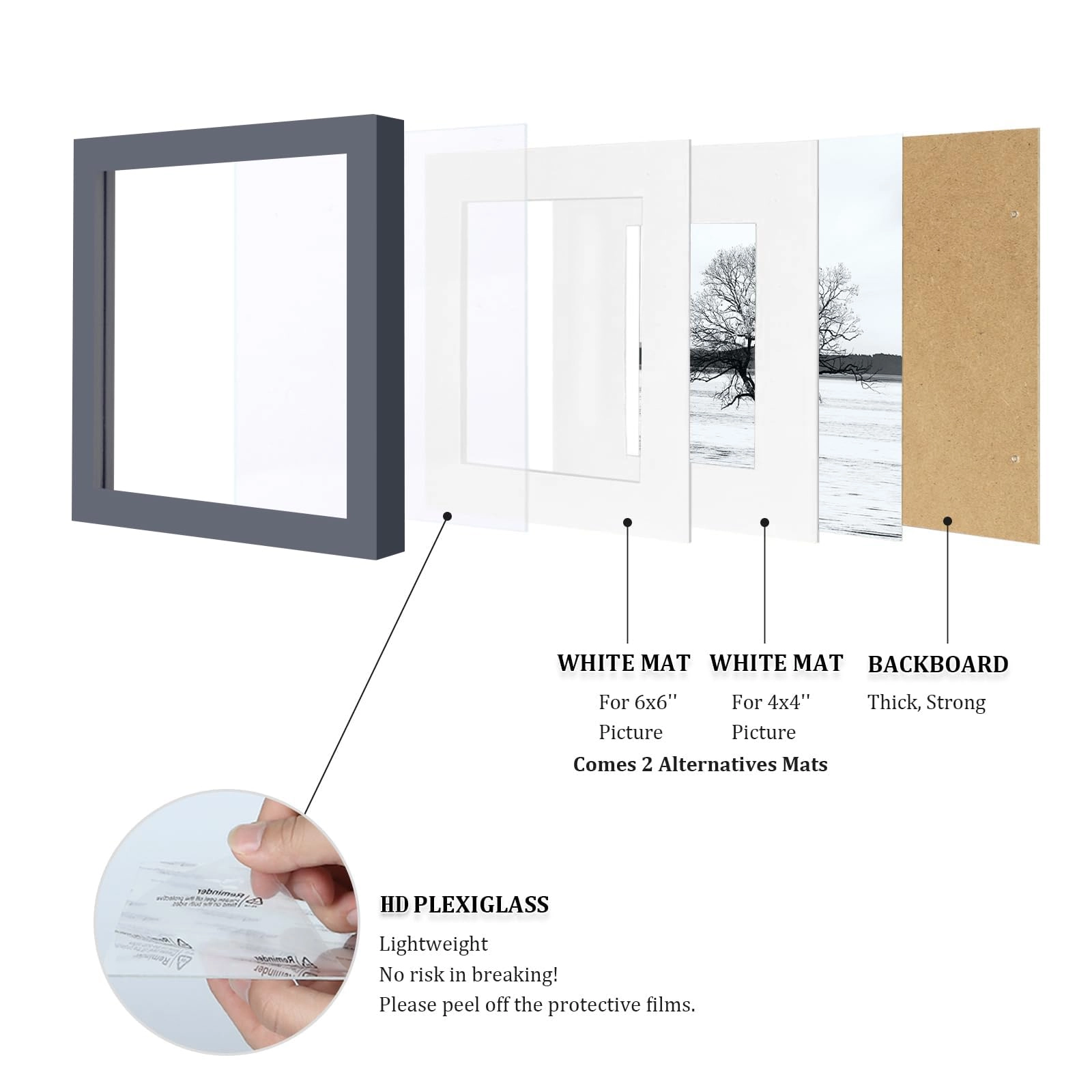 Collage Picture Frame - 8x8 Set